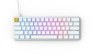 Gaming-Tastatur Glorious GMMK Compact White Ice Edition - Gateron-Brown - US - weiß - Herní klávesnice