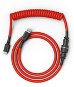 Glorious PC Gaming Race Coiled Cable Crimson Red, USB-C to USB-A - 1,37m - Keyboard Accessory