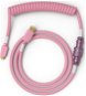 Glorious PC Gaming Race Coiled Cable Prism Pink, USB-C to USB-A  - 1,37m - Tastatur-Zubehör