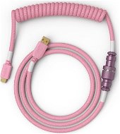 Glorious PC Gaming Race Coiled Cable Prism Pink, USB-C to USB-A – 1,37 m - Príslušenstvo ku klávesnici