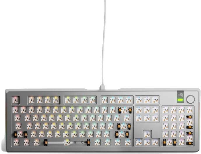 GLORIOUS GMMK 3 PRO 100% Barebones Wired Silver - US