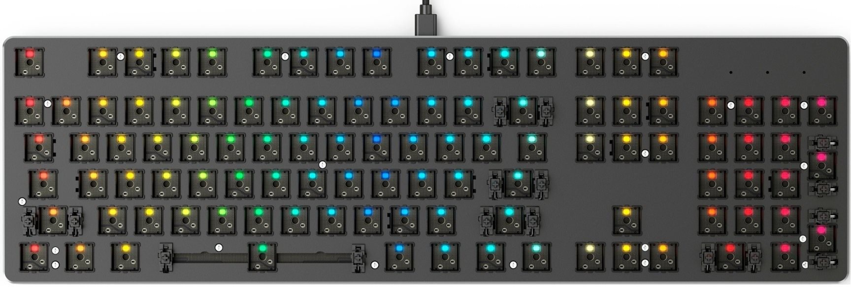 GLORIOUS GMMK 3 PRO 100% Barebones Wired Black - US