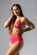 GoldBee Drawstring Bottom Peach, M - Women's Swimwear