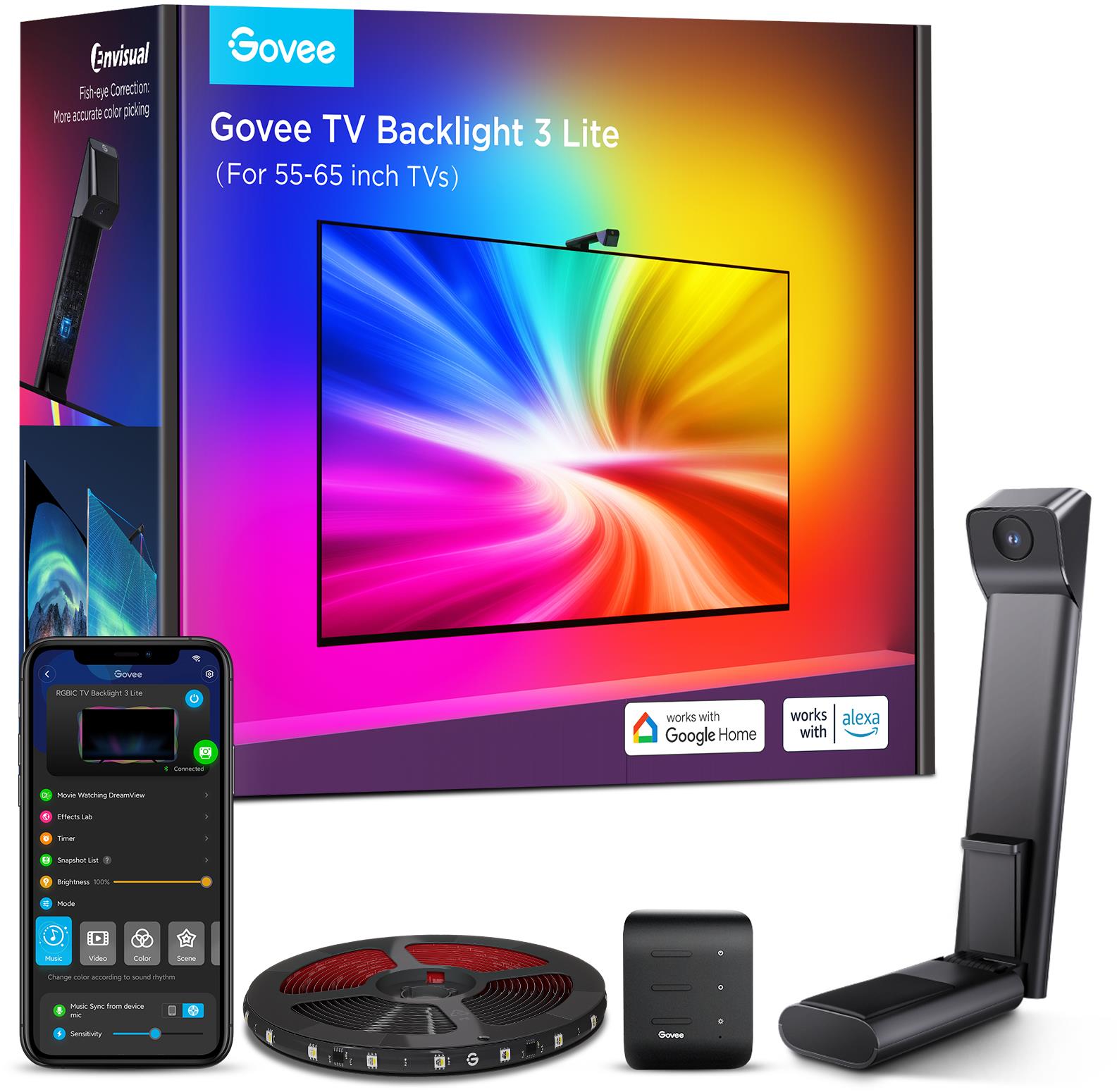 Govee TV Backlight 3 Lite TV 55-65" SMART LED RGBICW háttérvilágítás