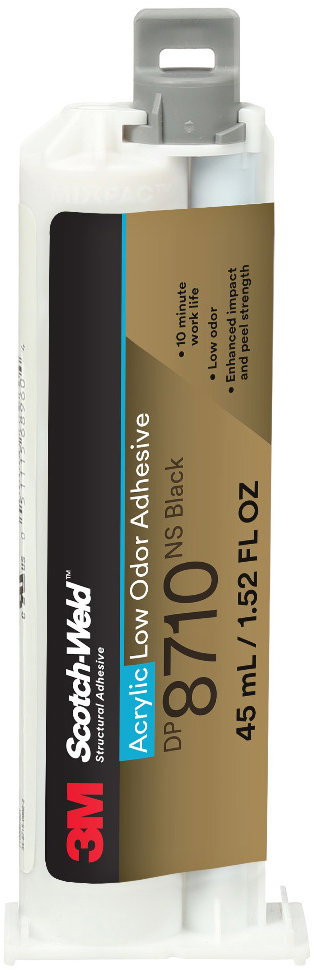 3M™ Scotch-Weld™ DP8710 Akril ragasztó, fekete, 45 ml (10:1)