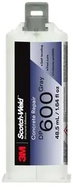 3M Scotch-Weld™ 2K Polyurethane Self-leveling Adhesive DP600, grey, 48.5 ml (1:1) - Glue