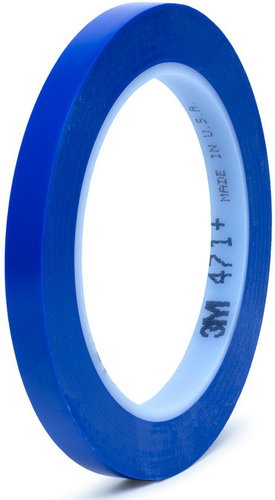 3M Vinyl maszkoló és airbrush szalag 471+, Indigo, 9 mm - Maszkolószalag - Fő fotó