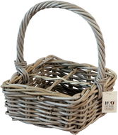 HD Home Design dělený košík ratan 31 x 23 x 23 cm - Košík