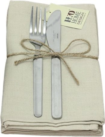 H&D Napkin, 45x45 cm, cotton, beige - Placemat - Main image