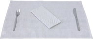 H&D Placemats 2 pcs, 35x50 cm, linen and cotton, beige stripe - Placemat