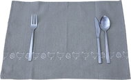 H&D Placemats, print Easter, 35x50 cm, grey - Placemat