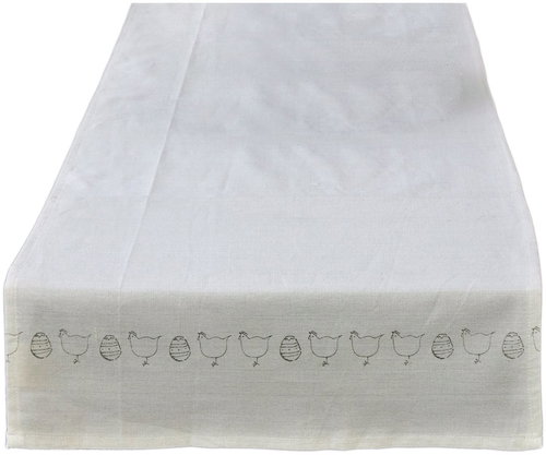 H&D Runner, Easter print, 150x45 cm, beige - Runner - Main image