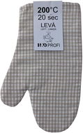 H&D Kuchyňská rukavice, levá, káro béžová, 30 × 19 cm - Chňapka
