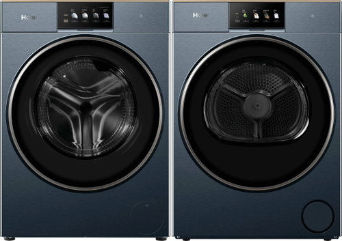 HAIER HW100BD14L8GNU1S Couture Care Collection 11 + HD90-BQL8GNU1-S Couture Care Collection 11 - Washer Dryer Set - Main image