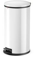 Hailo pedal bin 25L sheet-steel white - Rubbish Bin