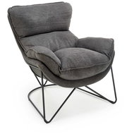 Halmar Volker, šedá - Armchair