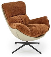 Halmar Hadley, oranžová / béžová - Armchair