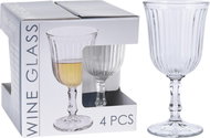 H&L White wine glasses 180 ml 4 pcs Retro - Glass