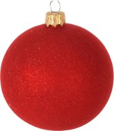 H&L Vianočná ozdoba guľa matná 6 cm, červená - Vianočné ozdoby