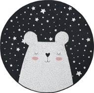 H&L Dětský kobereček Bear 120 cm černá - Koberec