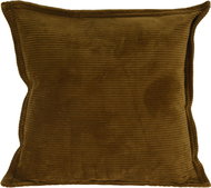 H&L Decorative pillow Corduroy 45 × 45 cm green-brown - Pillow