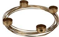 H&L Ring Svícen na čajové svíčky 26 cm zlatý - Svícen