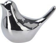 H&L Bird decoration 10 cm, silver, view left - Decoration