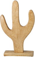 H&L Dřevěný Kaktus klasický 37 cm, přírodní mangové dřevo - Decoration
