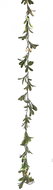H&L Christmas garland 100cm, white berries - Christmas Decoration