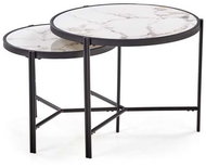 Halmar Christian, marble / black - Coffee Table