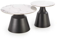 Halmar Xyla, marble / black - Coffee Table