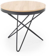 Halmar Garfield, natural wood / black - Coffee Table