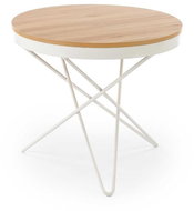 Halmar Garfield, natural wood / white - Coffee Table