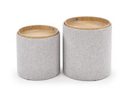 Halmar Aviko, light grey - Ottoman