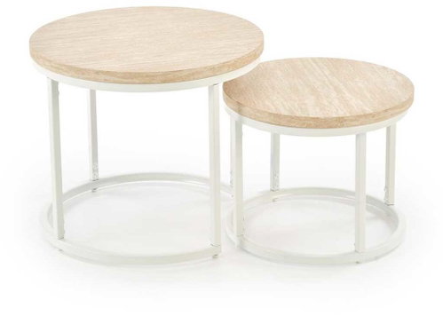Halmar Oreo, stone / white - set of 2 - Coffee Table - Main image