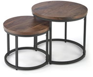 Halmar Oreo, walnut / black - set 2 - Coffee Table