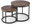 Walnut / black - set 2