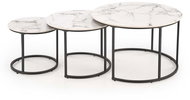Halmar Tercera, mramor / černý - Coffee Table