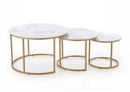 Halmar Tercera, mramor / zlatý - Coffee Table