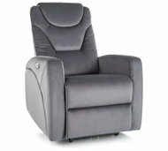 Halmar Signal Kronos Velvet šedá - Armchair