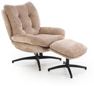 Halmar Belmar with footstool, beige - Armchair