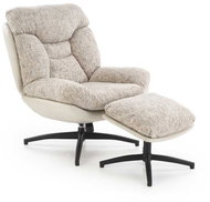 Halmar Stamford with footstool, beige - Armchair