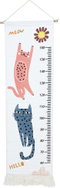 H&L dětský měřicí metr na zeď 140 × 40 cm, Kočka - Child Growth Chart