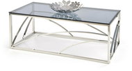 Halmar Universe, obdélník, sklo / stříbrná - Konferenční stolek