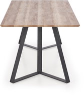 Halmar Calgary, ořech / černý - Jídelní stůl