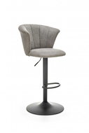 Halmar H104, šedá, látka / kov - Bar Stool