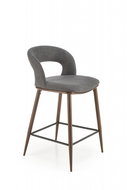 Halmar H114, šedá / ořechová - Bar Stool