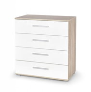 Halmar Lima KM-3 chest of drawers, oak sonoma / white - Chest of Drawers