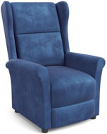 BELIANI upholstered armchair KARIS, velvet, green-blue, 118028 - Armchair