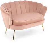 Halmar Relaxační křeslo Amorinito XL, světle růžové / zlaté - Armchair